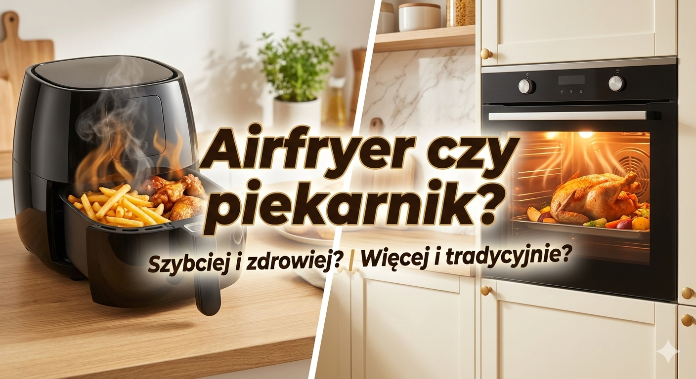 Obraz dla artykułu Airfryer czy piekarnik? Czy warto kupić frytkownicę beztłuszczową do małej kuchni?